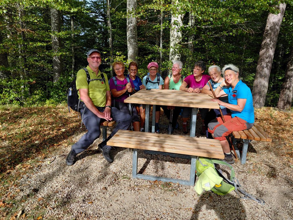 Gruppenfoto Hossinger Albpfad